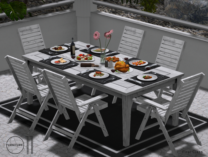 Second Life Marketplace Outdoor table Majestic